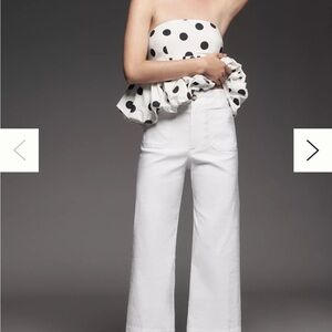 Maeve by Anthropologie Wide Leg Cropped Colette Pant